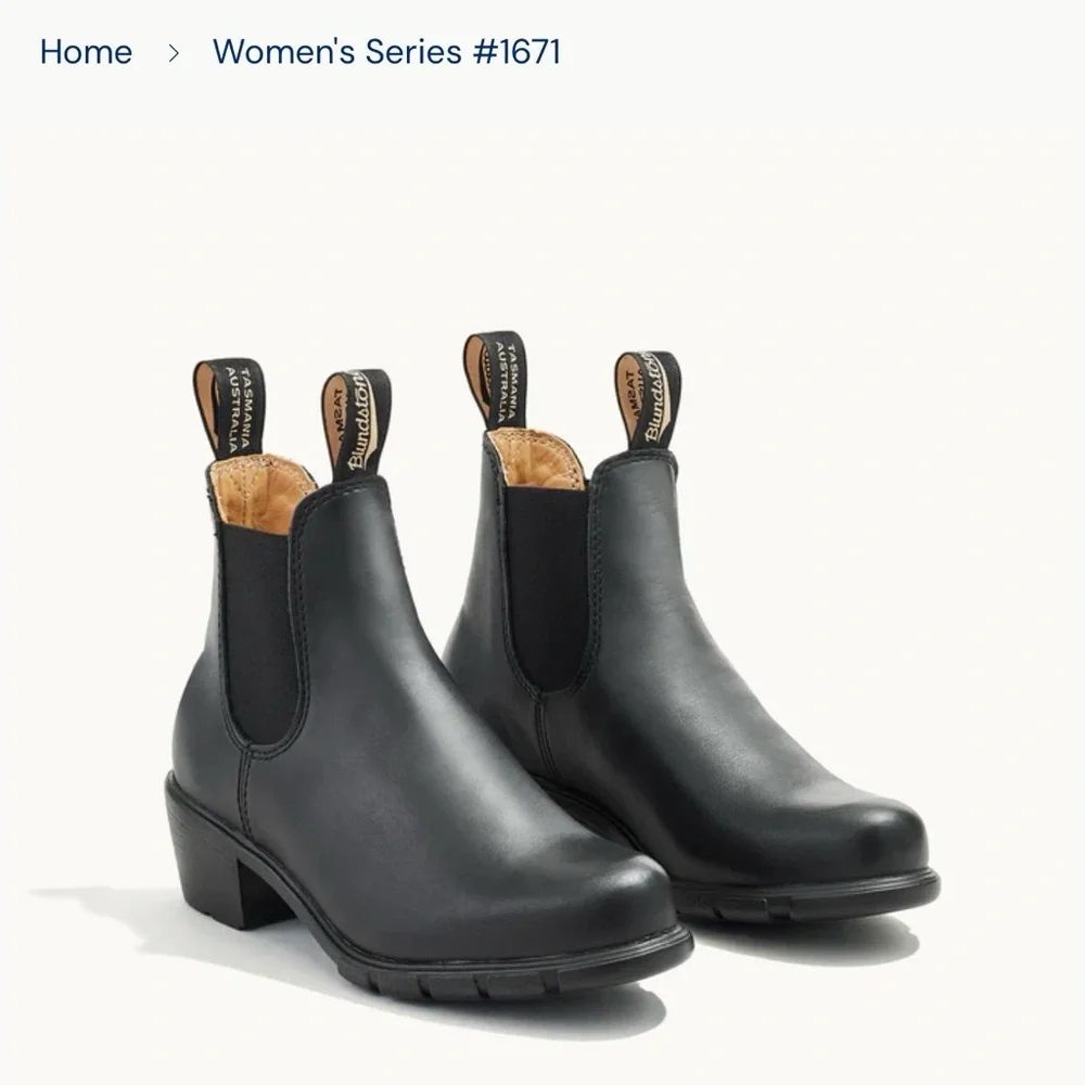 Blundstone Black Chelsea Ankle Boots - Picture 2 of 6
